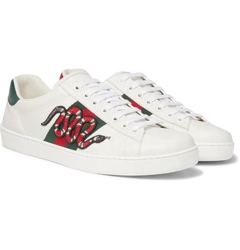 gucci sneakers snake shoes|gucci ace embroidered snake.